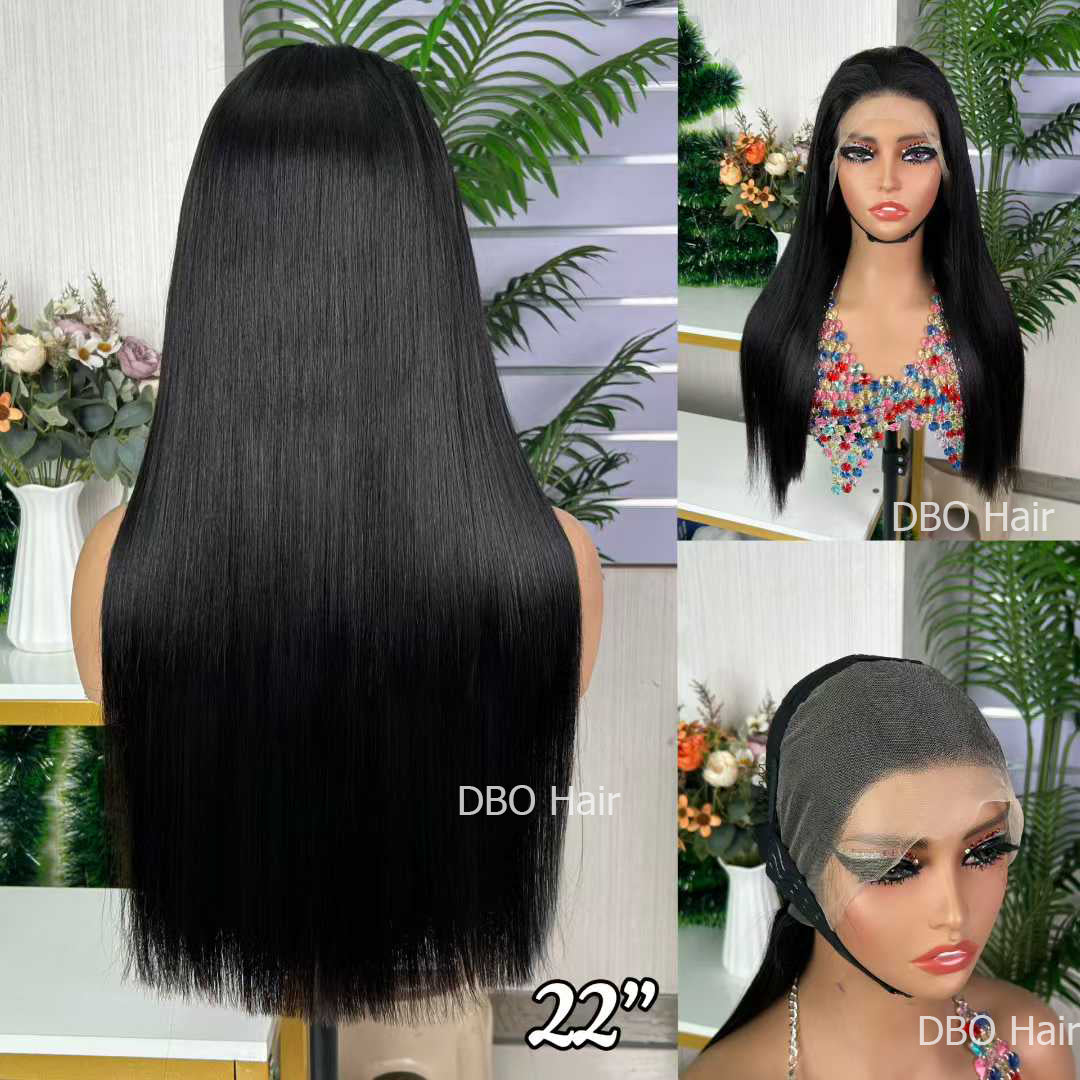13×4 double drawn lace frontal wig 22 inch