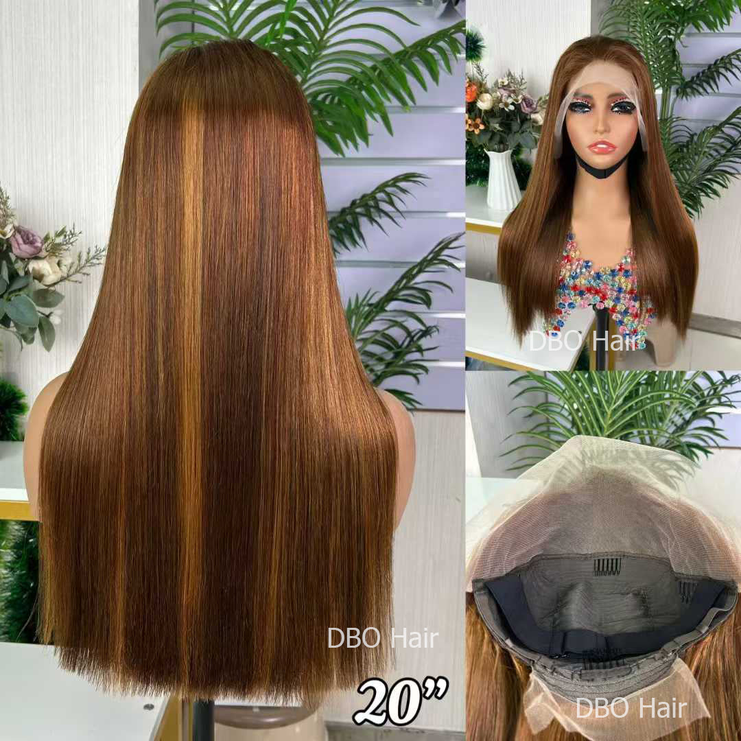 DBO 13×4 SDD bone straight wig P430# 20 inch