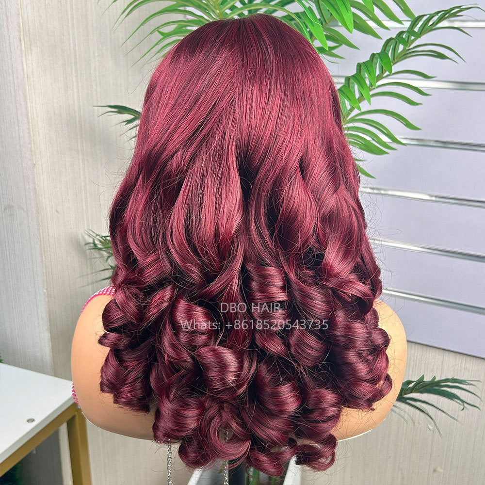 DBO 5X5 Loose Bouncy Wig 18 inch #99J