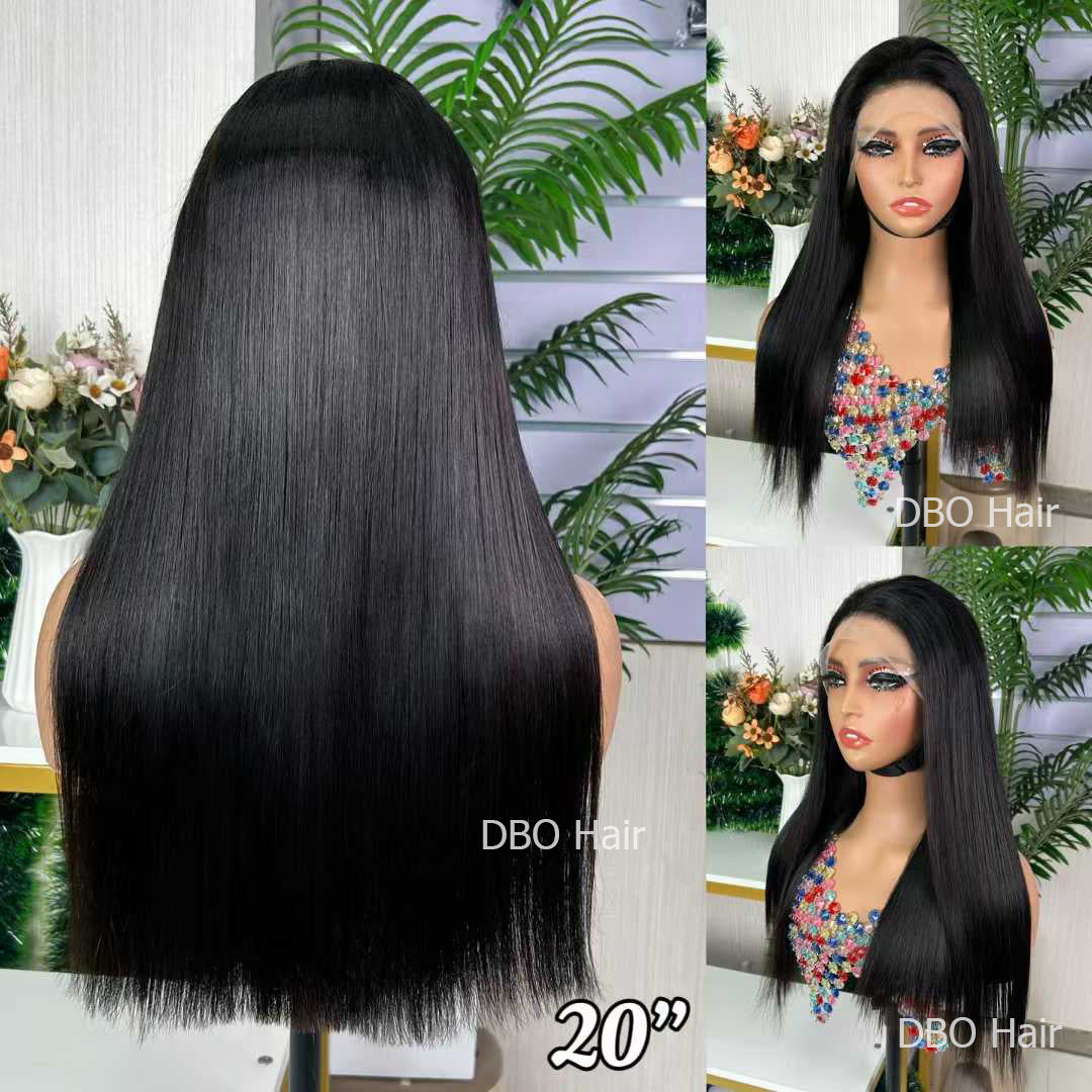 13×4 double drawn lace frontal wig 20 inch