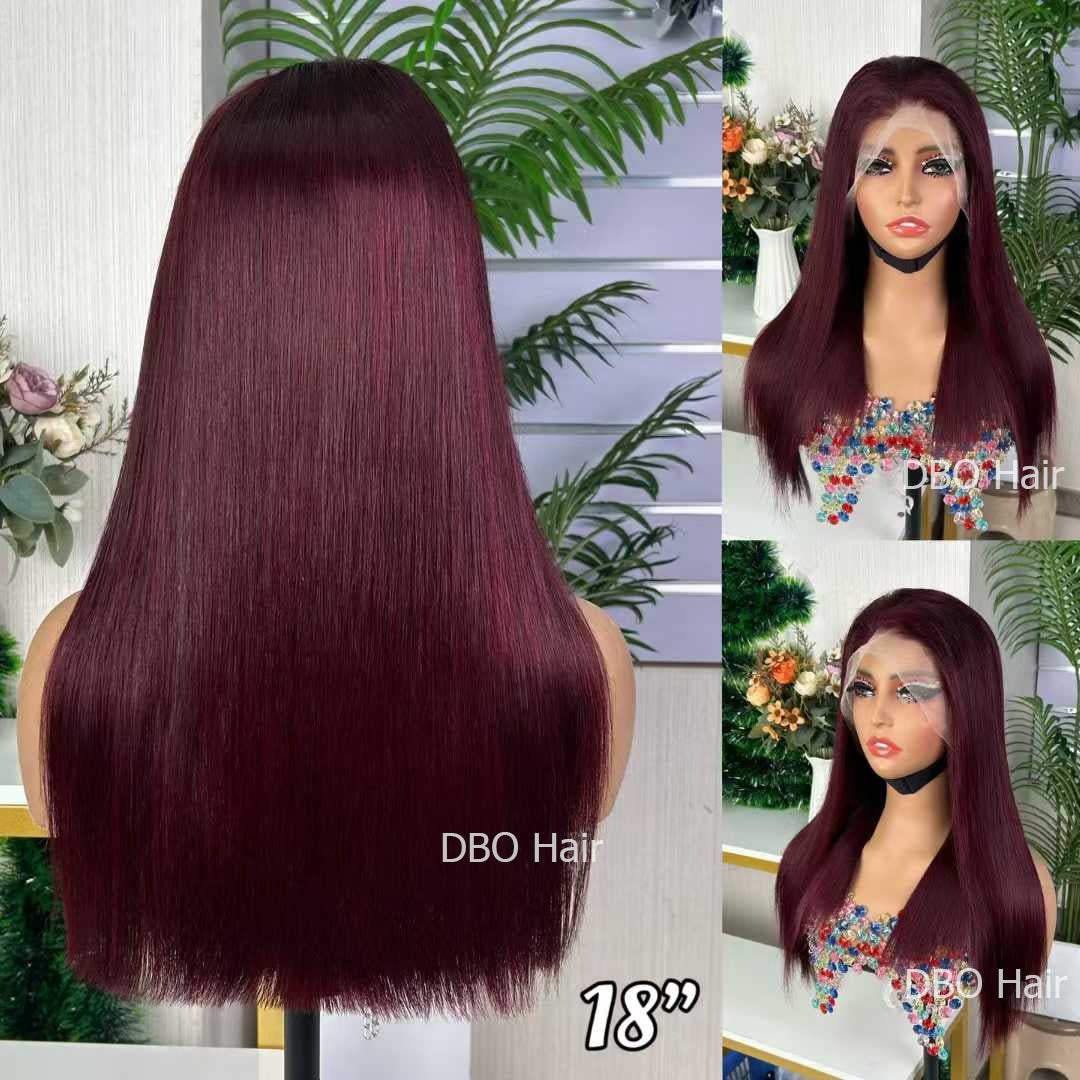 DBO 13×4 lace frontal wig 99J # 18 inch