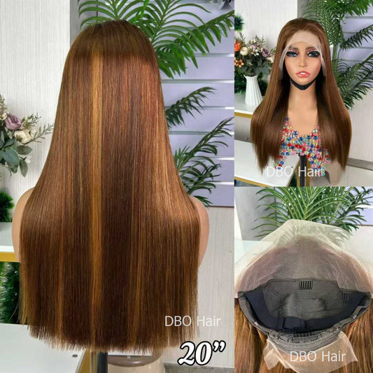 DBO 13×4 SDD bone straight wig P430# 20 inch