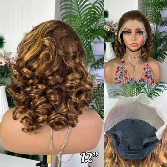 13×4 sdd loose bouncy wig p430# 12 inch in stock