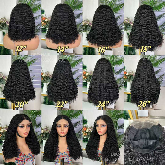 5x5 SDD Burmese curly wig 1b# 12-26 inch stock-