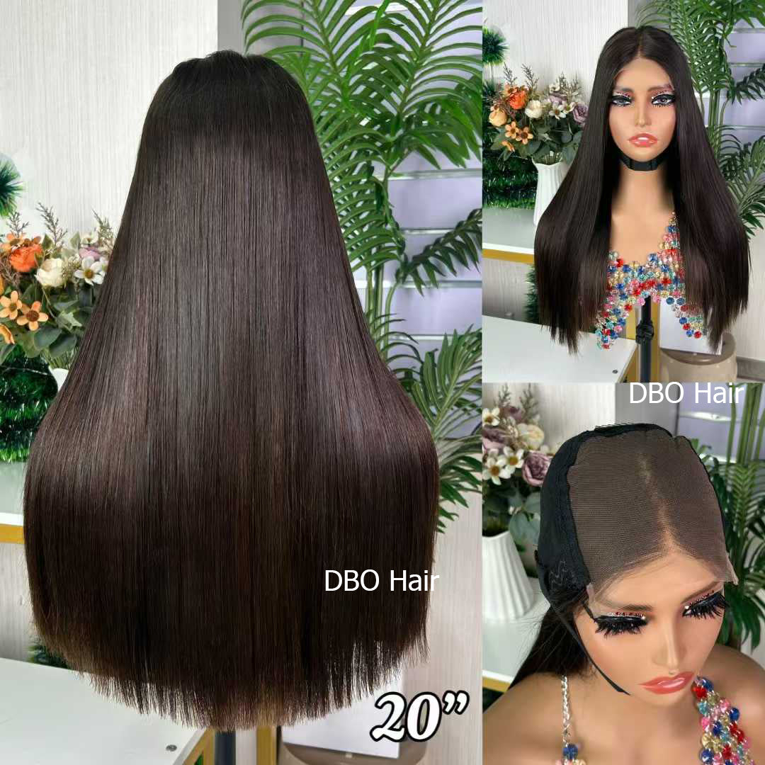 5×5 double drawn wig  20 inch can bleach blond color