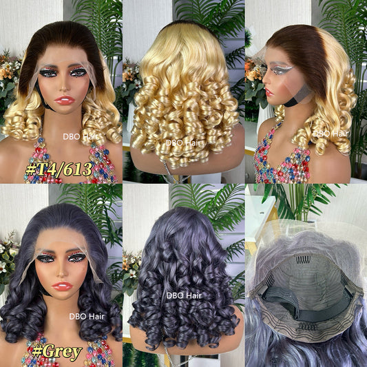 DBO 13X4 Glueless wig bouncy curl 18 inch