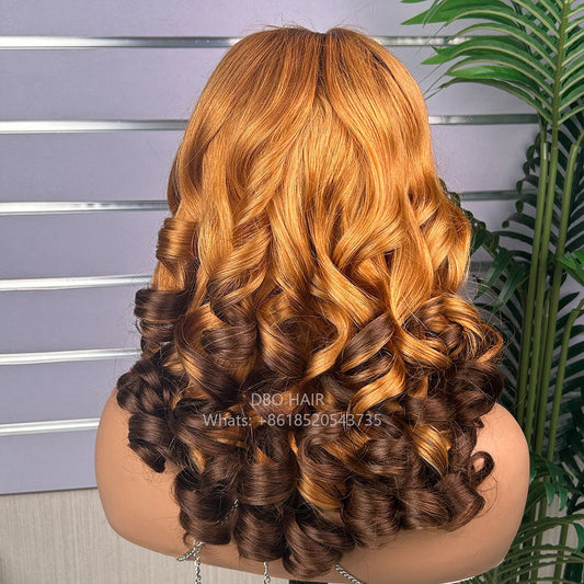 DBO 5X5 Loose Bouncy Wig 18 inch #T30/#4