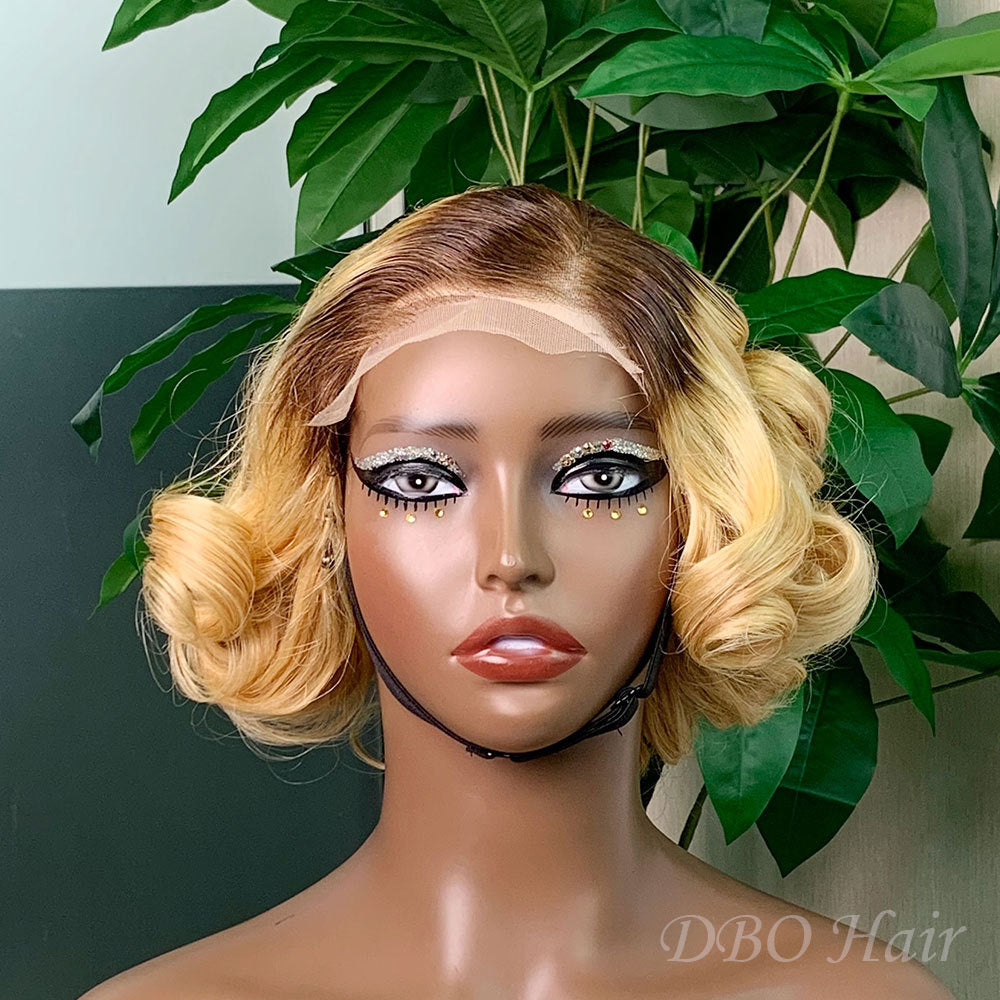 DBO BOB 5×5 Lace bouncy wig #T4/#613