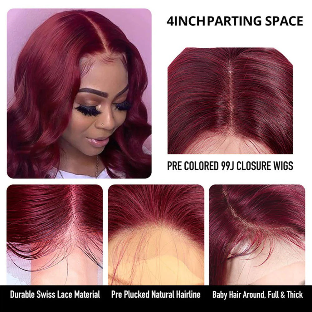 DBO 99J Colored Lace Front Body Wave wig  with13X4 lace frontal