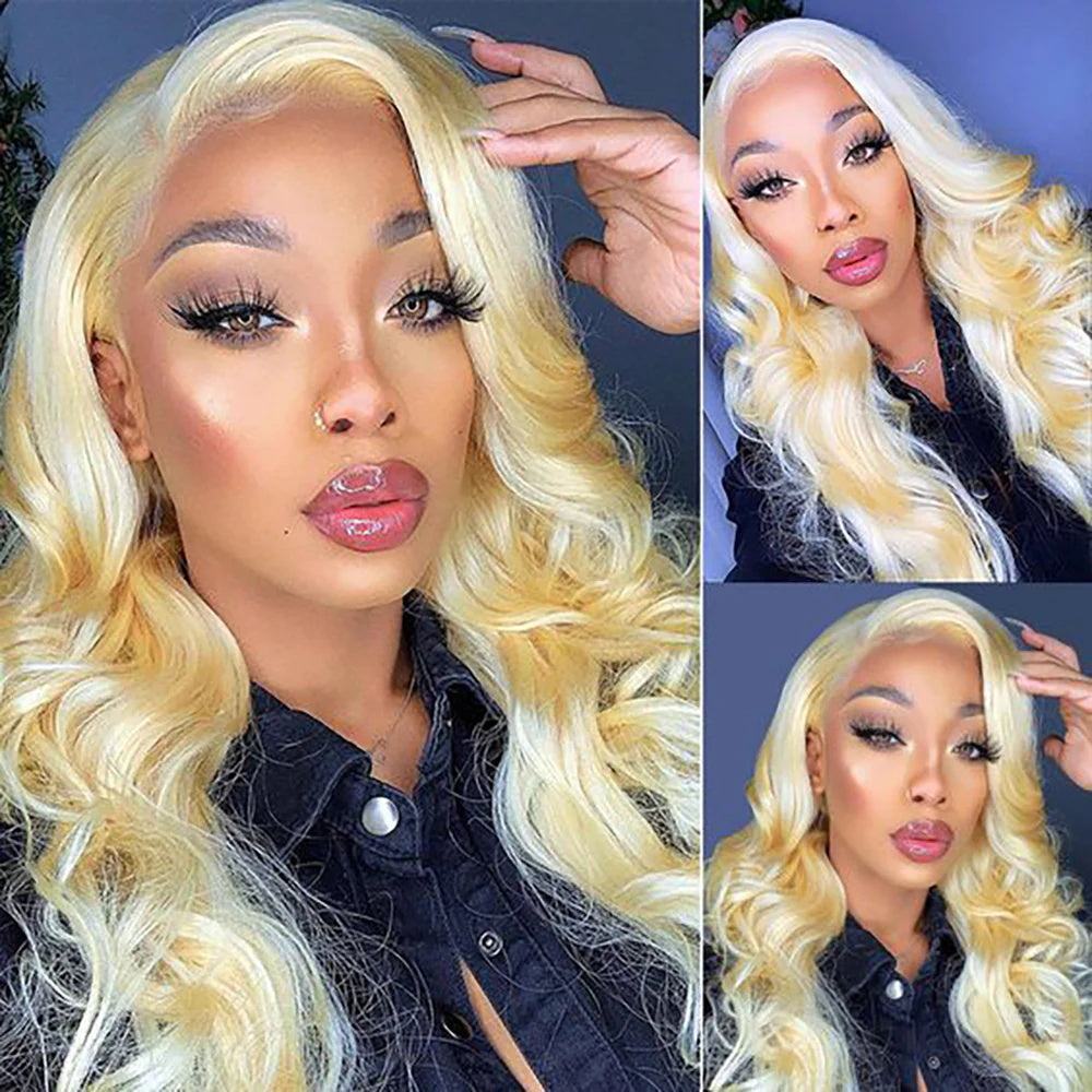 DBO  Blonde Body Wave Wig with13X4 Lace Frontal