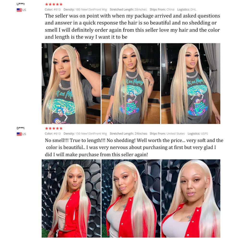 DBO  Blonde Body Wave Wig with13X4 Lace Frontal