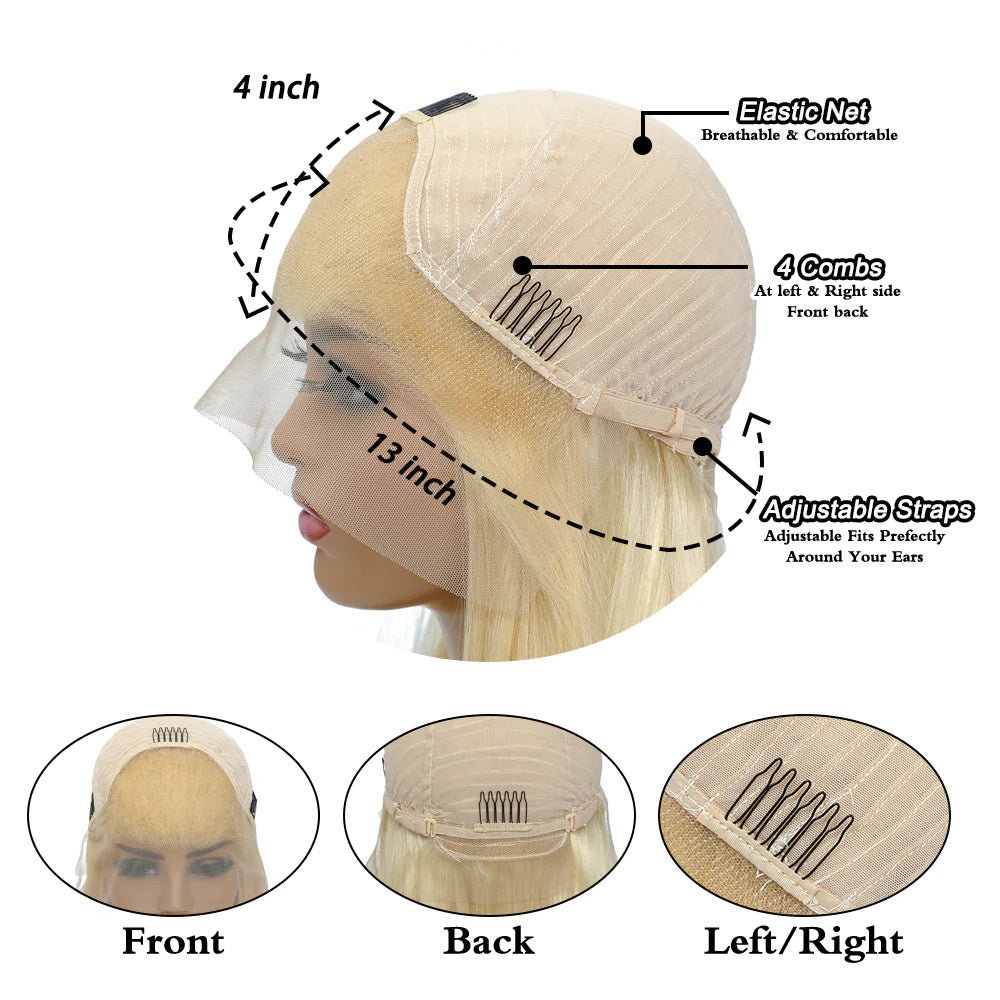 DBO  Blonde Body Wave Wig with13X4 Lace Frontal