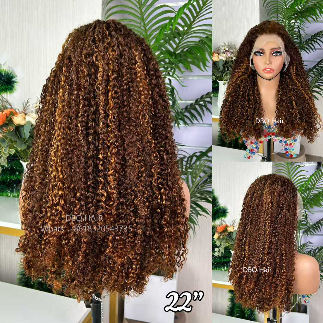 DBO SDD 13X4 pixie curly piano color wig 22 inch