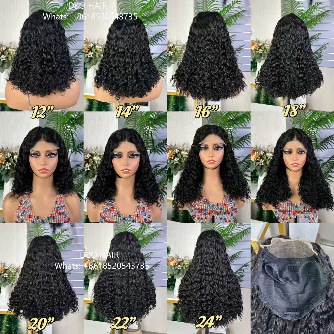 DBO SDD water curly lace closure wig Nature Color