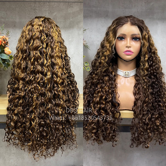 DBO SDD water wave lace frontal wig Piano