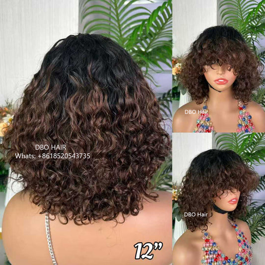 DBO Water wave fringe wig #2 12 inch