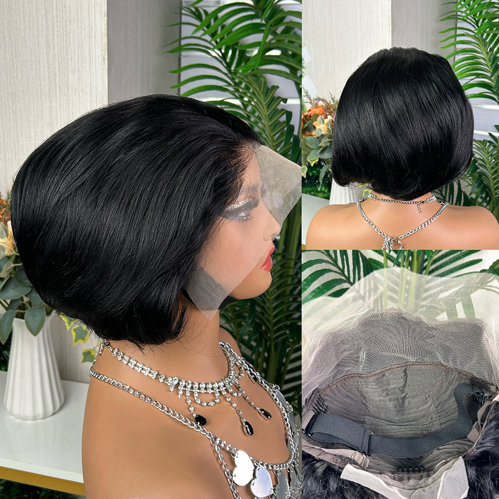 DBO Peruvian 13x4 Lace Front Wig Bob wigs #1B