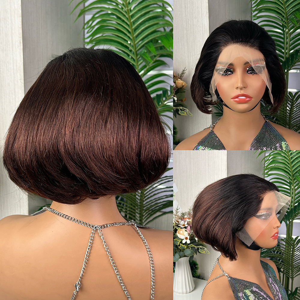 DBO Peruvian 13x4 Lace Front Wig Bob wigs 4#