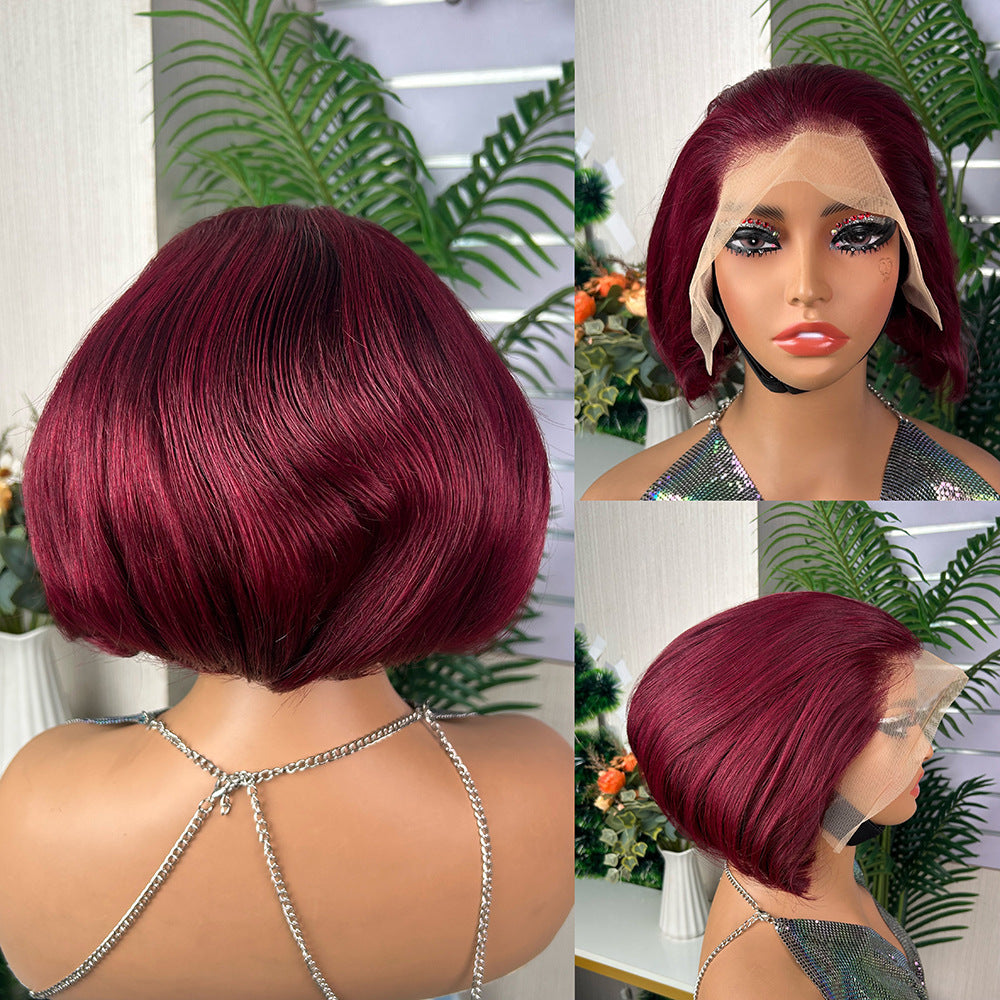 DBO Peruvian 13x4 Lace Front Wig Bob wigs #99J